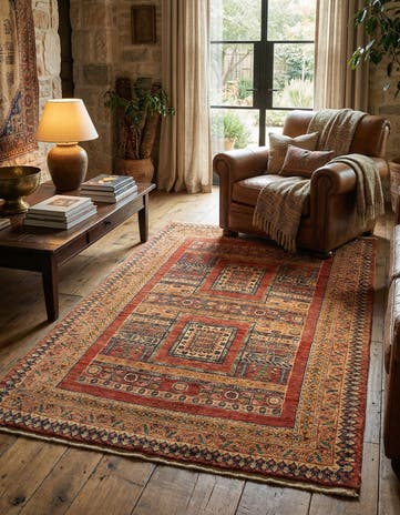3' 4 x 5' 7 Kashkuli Wool Rug
