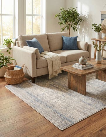 Gray Blue Deepa Rug