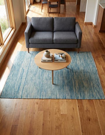 4' 10 x 6' 6 Hand Woven Kilim Modern Wool Rug