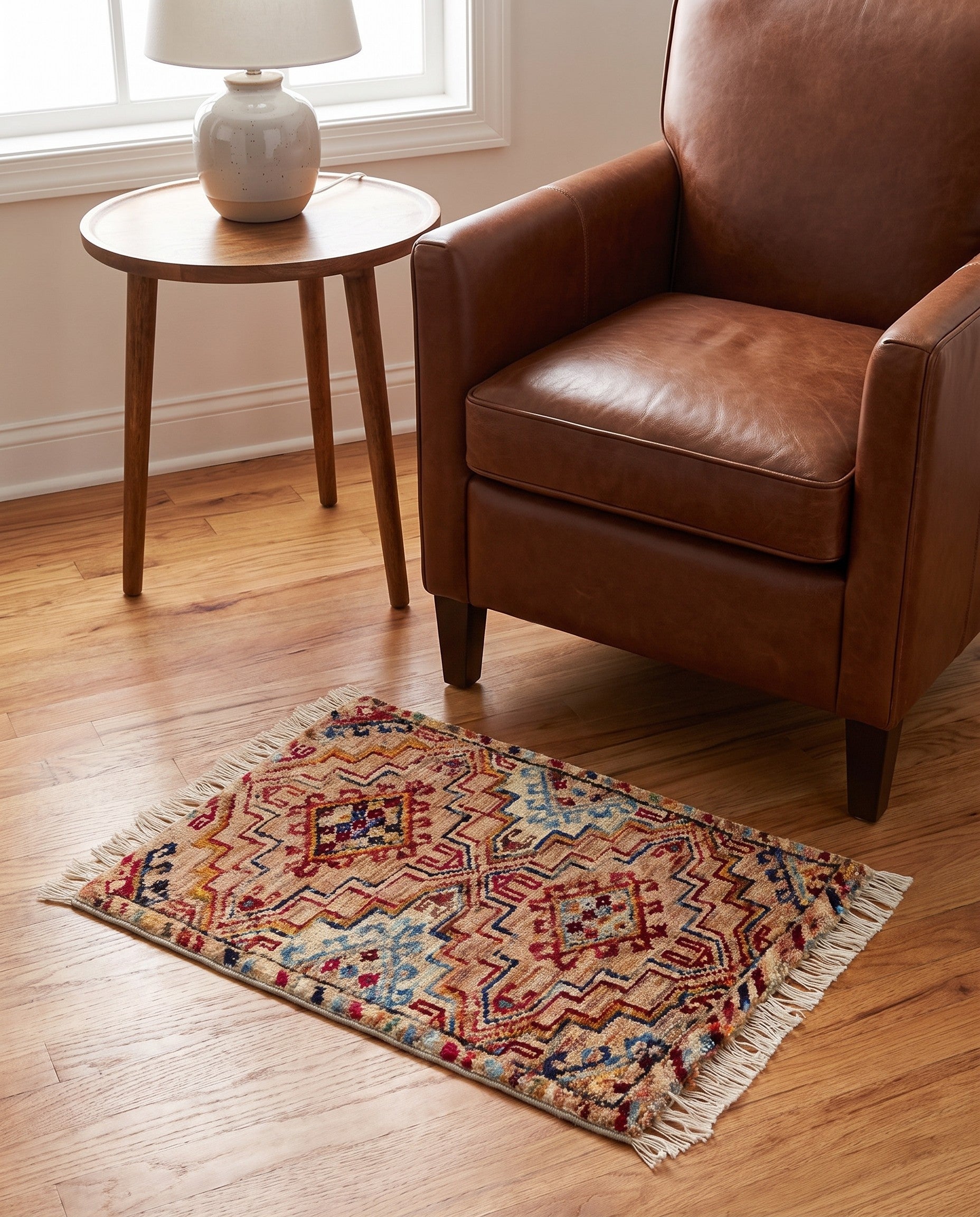 1' 6 x 2' 2 Hand Knotted Modern Ziegler Rug