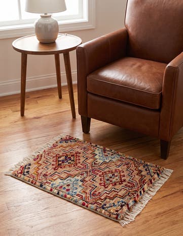 1' 6 x 2' 2 Hand Knotted Modern Ziegler Rug
