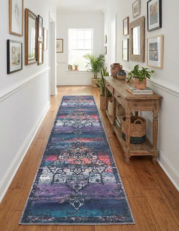 2' 7 x 12' Washable Francesca Runner Rug