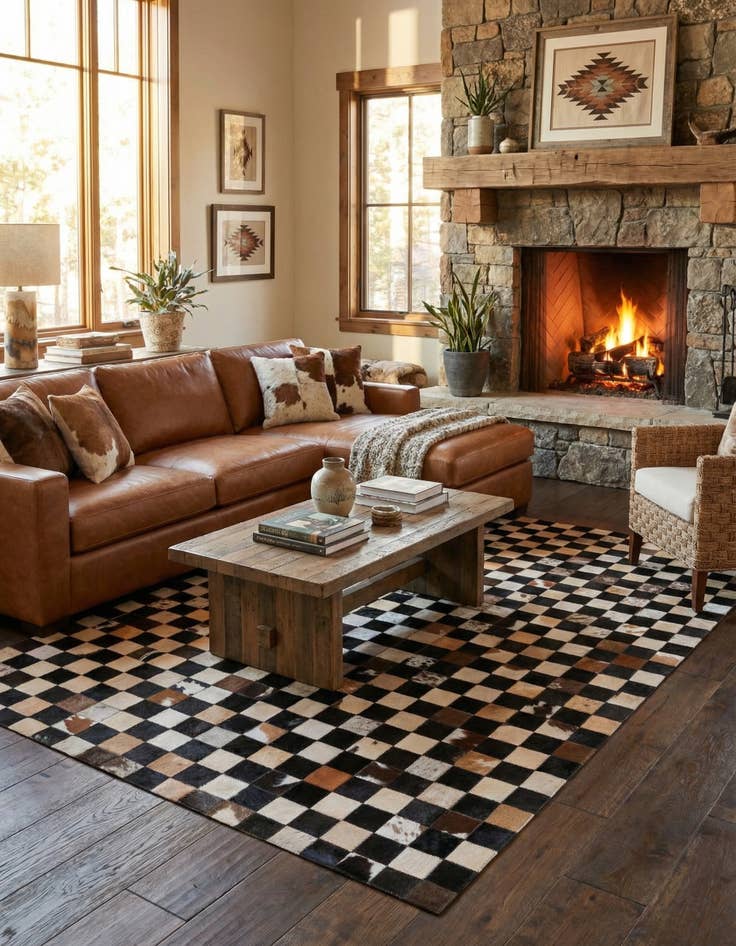 Detail image of 5' x 8' Cowhide Rug