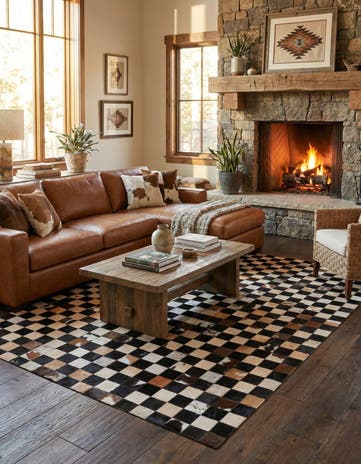 5' x 8' Cowhide Rug