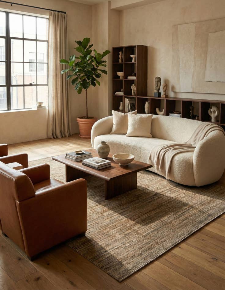 Detail image of  6' 10 x 9' 9  Hand Knotted Modern Ziegler Wool Rug