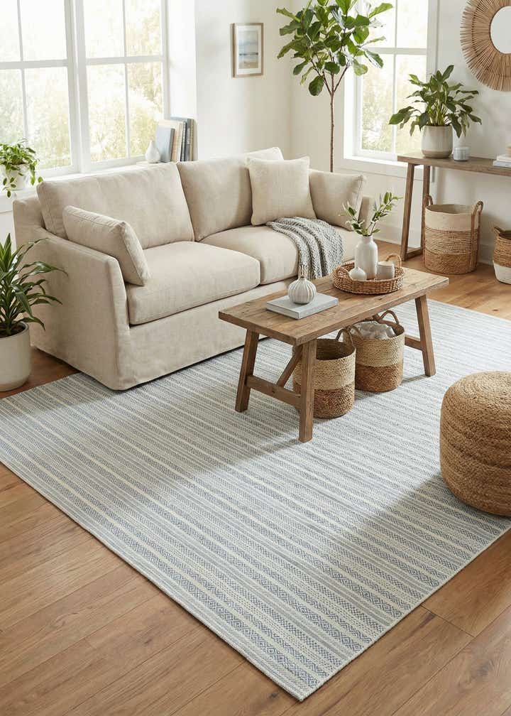 10' x 14' Easy-Clean Ribbon Indoor / Outdoor Rug