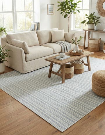 10' x 14' Easy-Clean Ribbon Indoor / Outdoor Rug