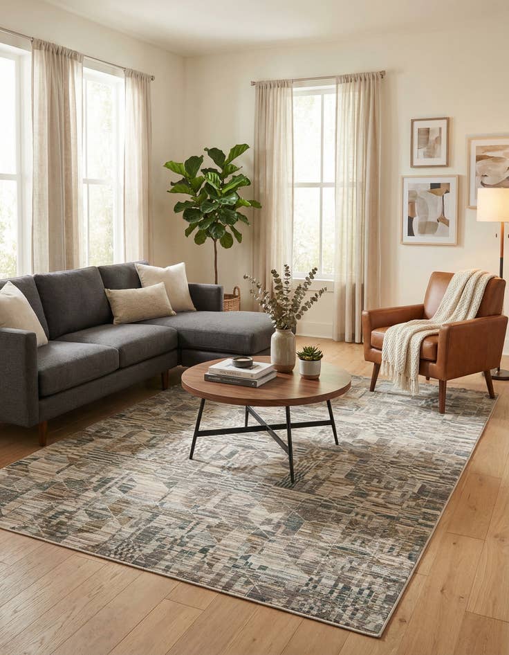 Detail image of 6' 7 x 9' 7 Deepa Rug