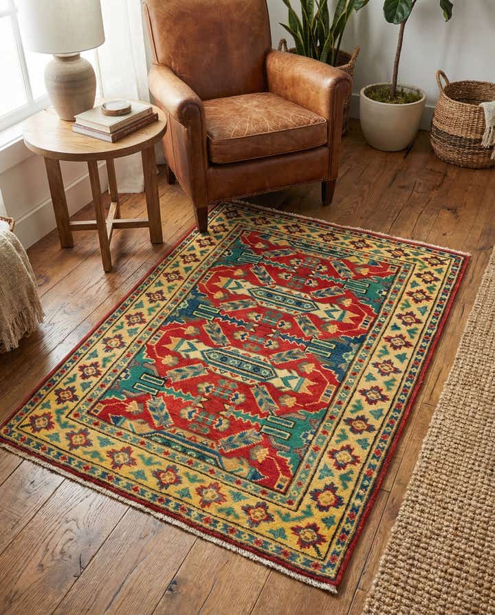 2' 10 x 3' 10 Hand Knotted Kazak Rug