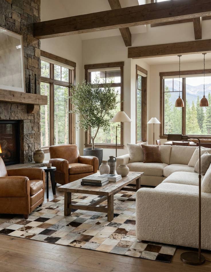 Detail image of  5' x 7' 9 Cowhide Rug