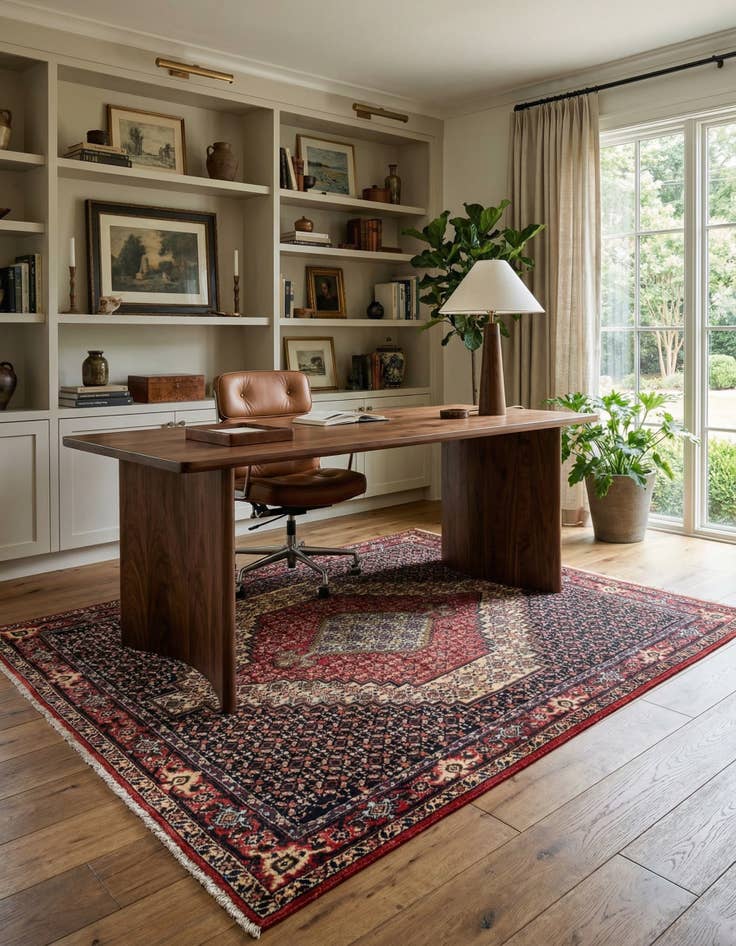 Detail image of 4' x 4' 9 Senneh Square Rug