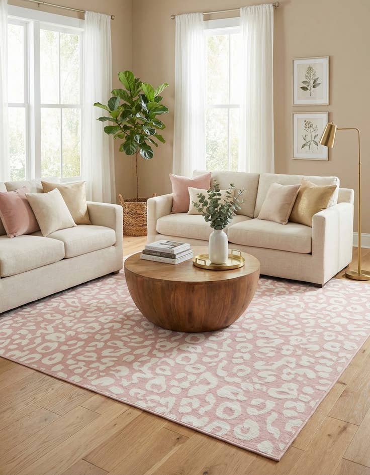 Detail image of 10' x 10'  Washable Safari Indoor / Outdoor Square Rug