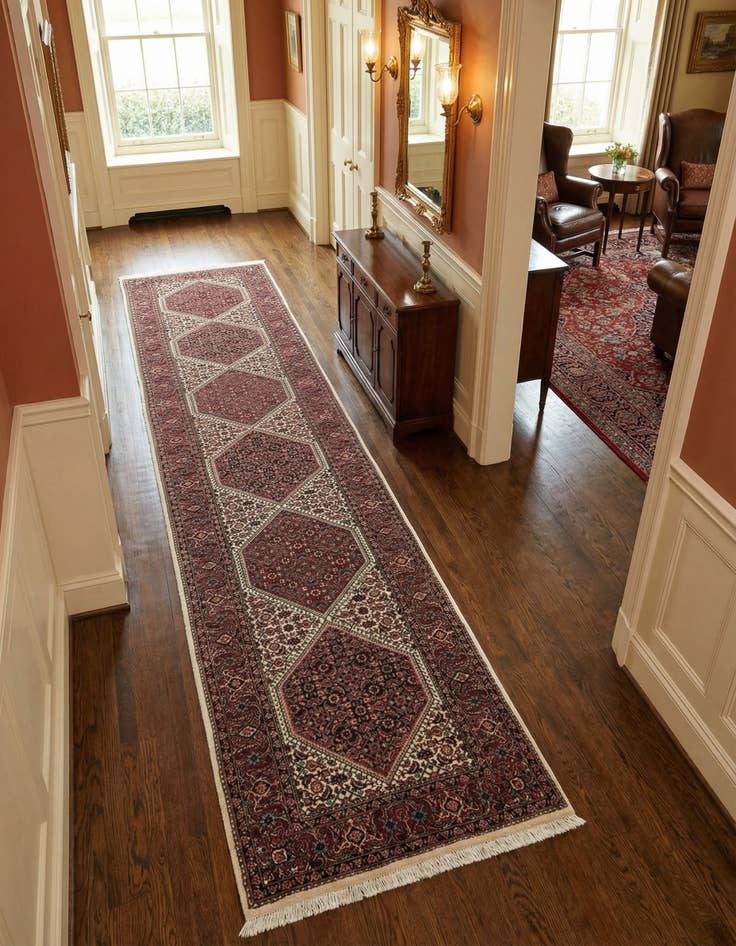 Detail image of 2' 5 x 12' 3 Bidjar Wool Runner Rug