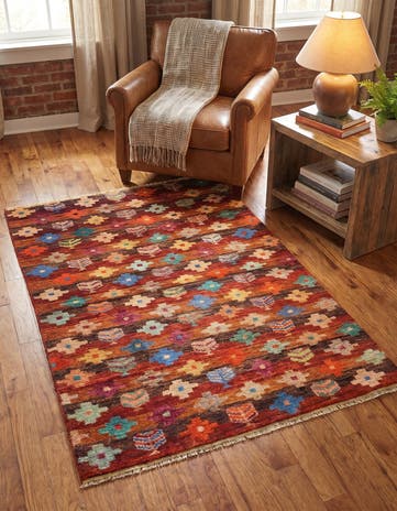 3' 3 x 4' 10 Hand Knotted Balouch Wool Rug