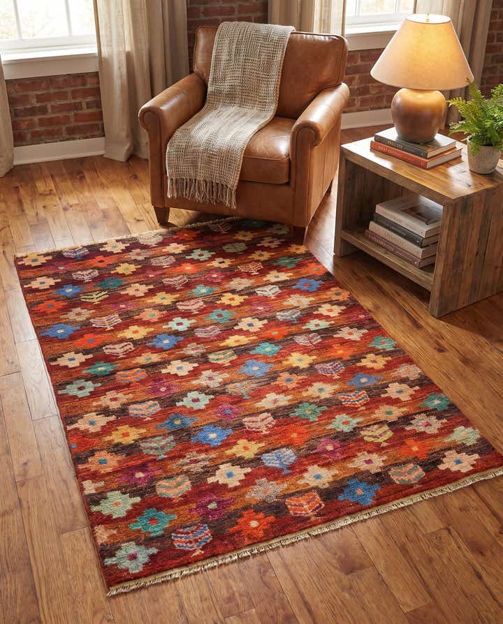 3' 3 x 4' 10 Hand Knotted Balouch Wool Rug