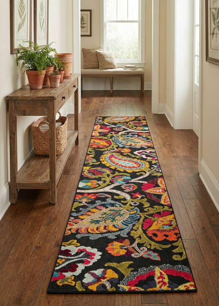 2' 7 x 12' Easy-Clean Casablanca Indoor / Outdoor Runner Rug