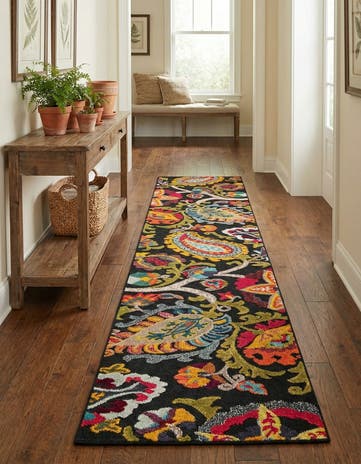 2' 7 x 12' Easy-Clean Casablanca Indoor / Outdoor Runner Rug