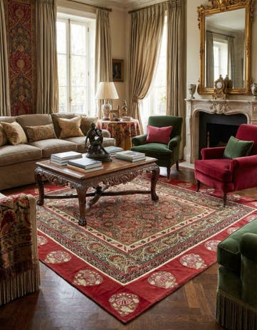 6' 2 x 6' 3 Suzani Square Rug