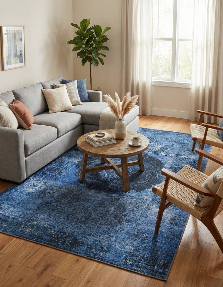 Detail image of 5' x 8'  Washable Yara Rug