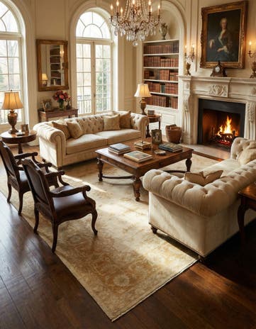 13' 10 x 14' 8 Hand Knotted Peshawar Ziegler Square Rug