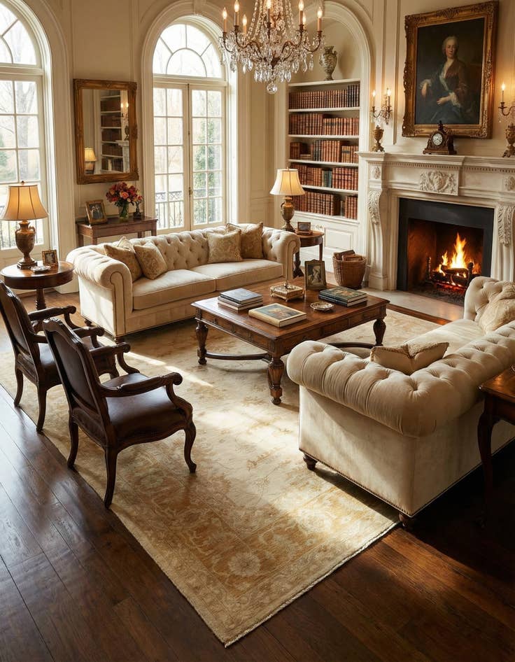 Detail image of 13' 10 x 14' 8  Hand Knotted Peshawar Ziegler Square Rug