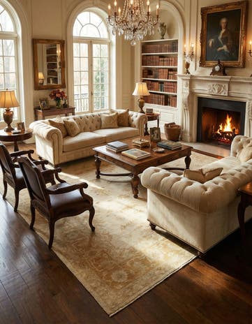 13' 10 x 14' 8 Hand Knotted Peshawar Ziegler Square Rug