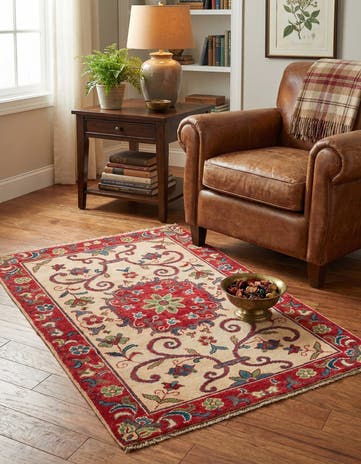 2' 8 x 4' Hand Knotted Kazak Rug