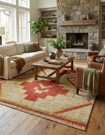 5' 8 x 7' 10 Hand Knotted Modern Ziegler Rug