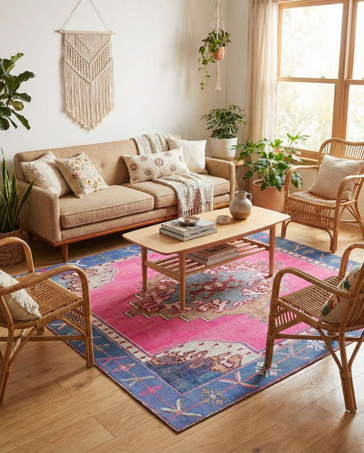 7' 6 x 7' 6 Washable Timeless Square Rug
