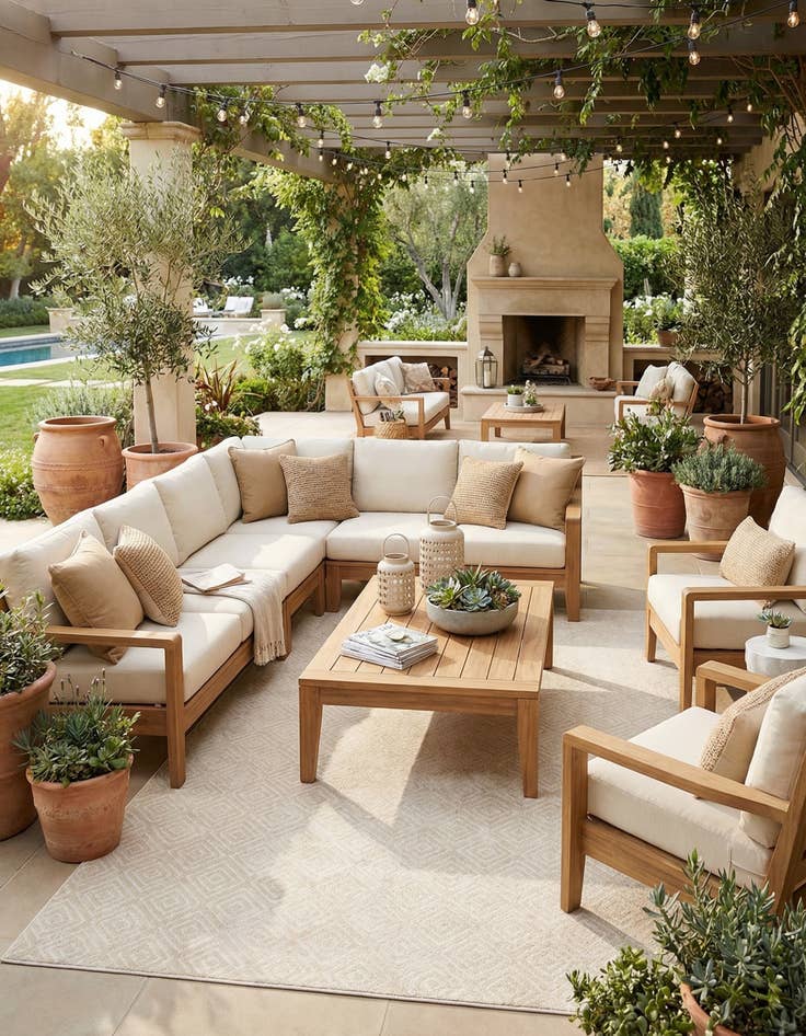 Detail image of 10' x 14'  Washable Sabrina Soto Indoor / Outdoor Rug