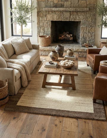 4' x 6' Hand Knotted Gabbeh Wool Rug