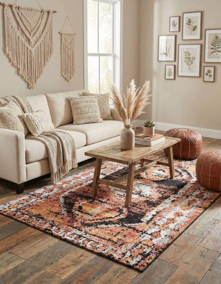 Detail image of 5' 3 x 8' Tagine Rug