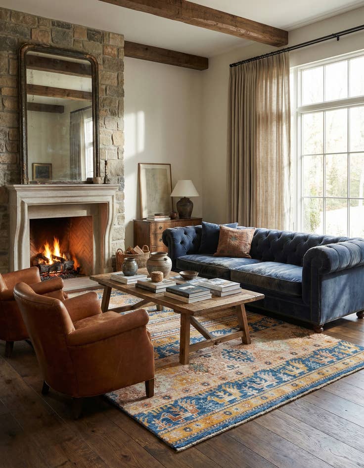 Detail image of 5' x 8'  Hand Knotted Ariana Ziegler Rug