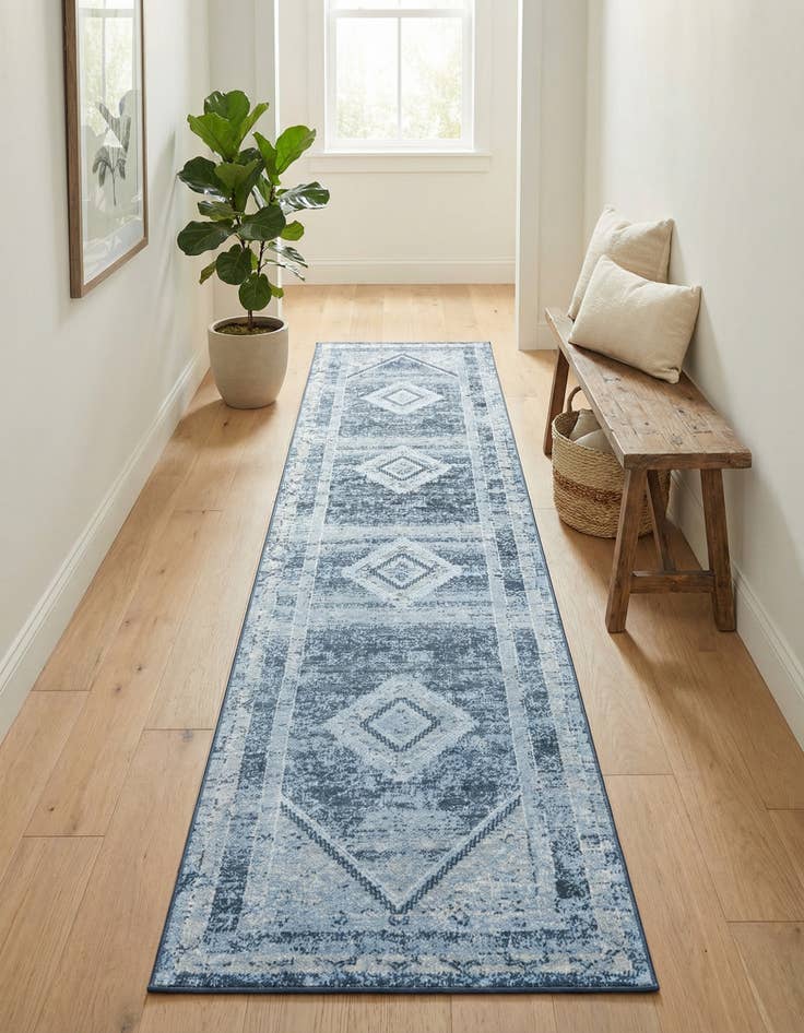 Detail image of 2' 7 x 12' Kamala Washable Runner Rug