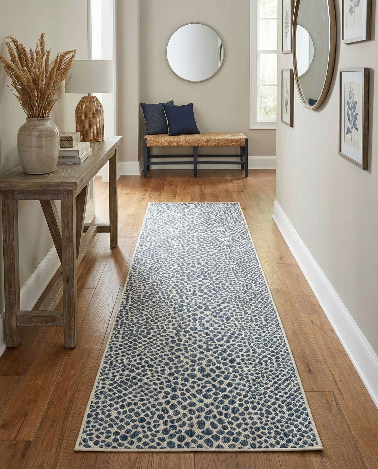 2' 7 x 12' Easy-Clean Jill Zarin Cape Town Indoor / Outdoor Runner Rug