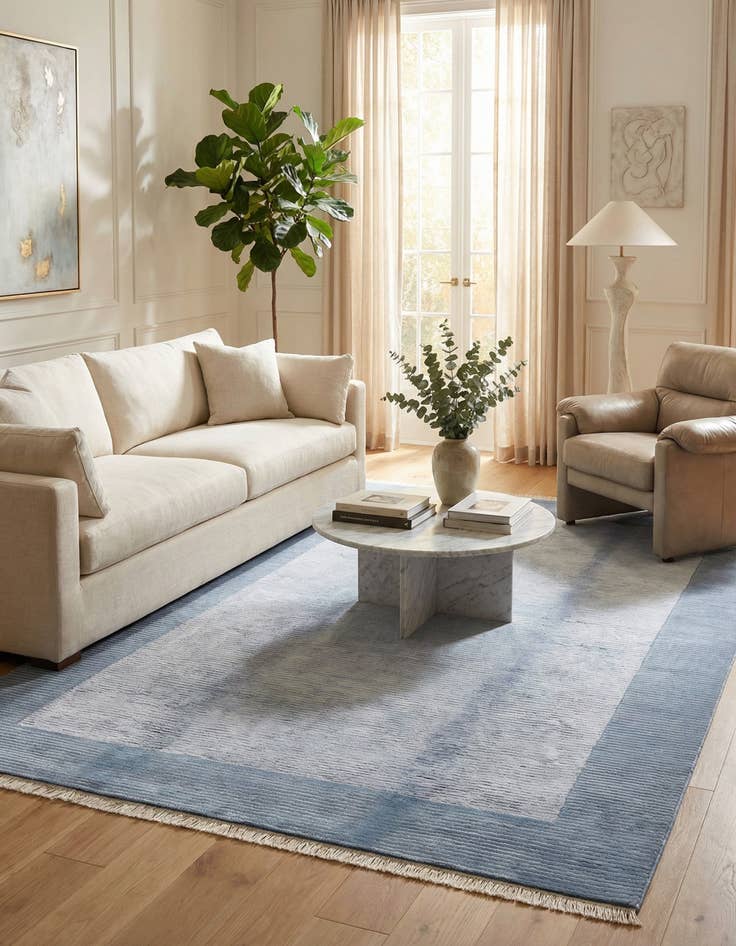 Detail image of 6' 5 x 10' Hand Knotted Darya Wool Rug