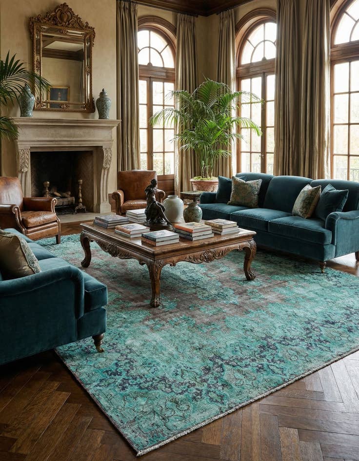 Detail image of 9' 10 x 12' 11 Vintage Royal Wool Rug