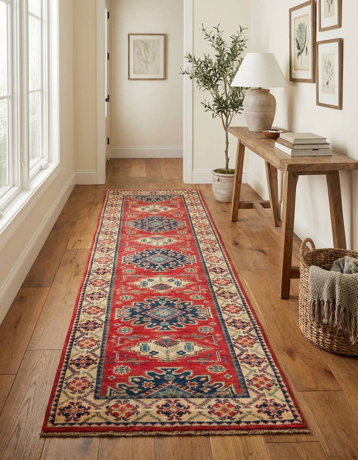 Detail image of 2' 9 x 9' 9  Hand Knotted Kazak Runner Rug