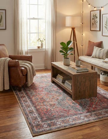 3' 6 x 5' 6 Washable Timeless Rug