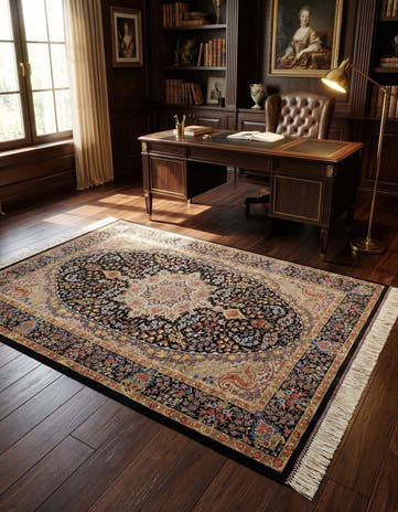 3' 3 x 4' 10 Ghom Silk Rug