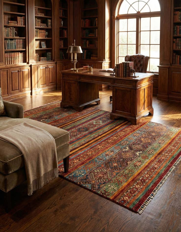 Detail image of 5' 10 x 7' 10 Ariana Ziegler Wool Rug