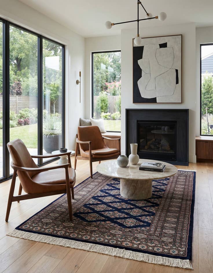 Detail image of  3' x 5' 2  Hand Knotted Bokhara Oriental Rug