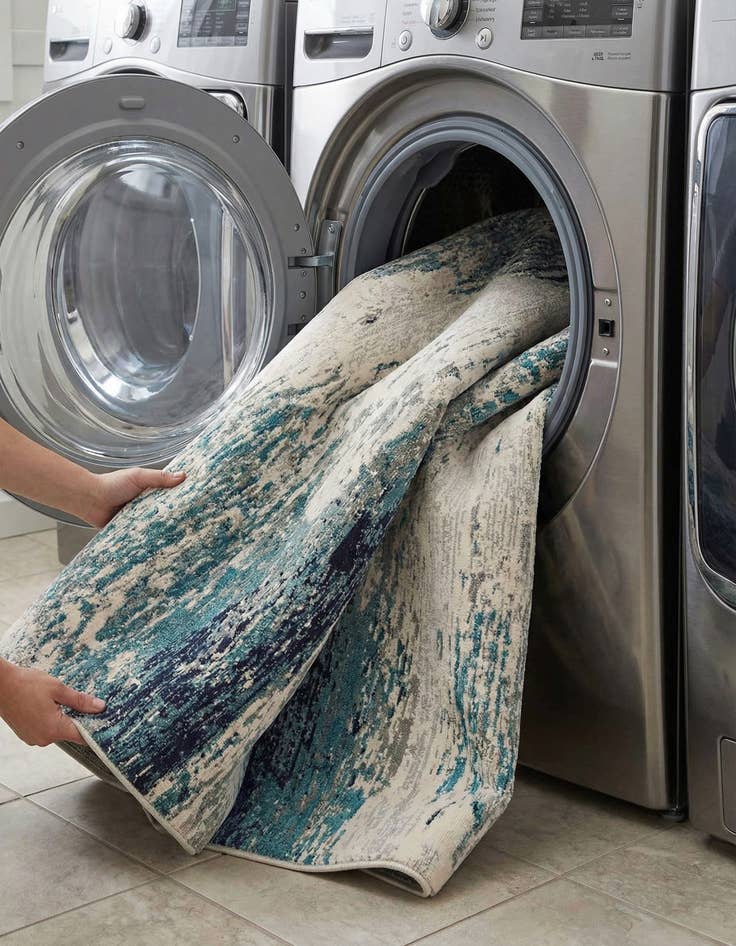 Detail image of  7' 10 x 7' 10  Washable Vivid Square Rug