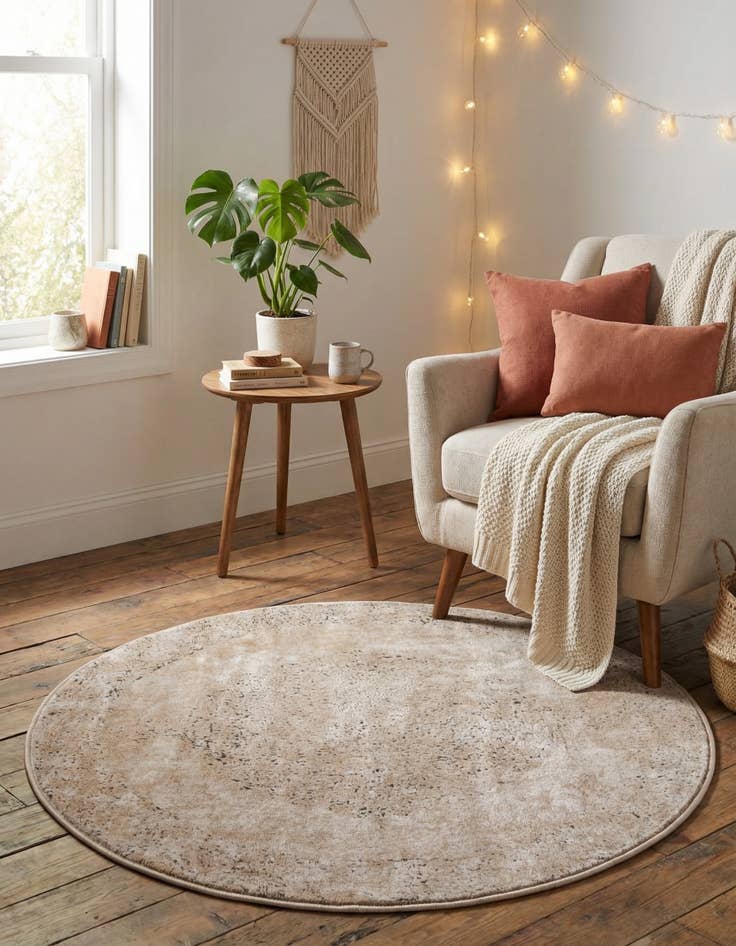 Detail image of 3' x 3' Oregon Round Rug