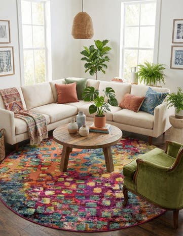 Washable Sevilla Round Rug