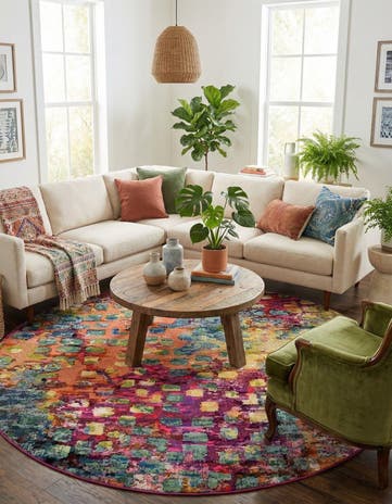 Washable Sevilla Round Rug