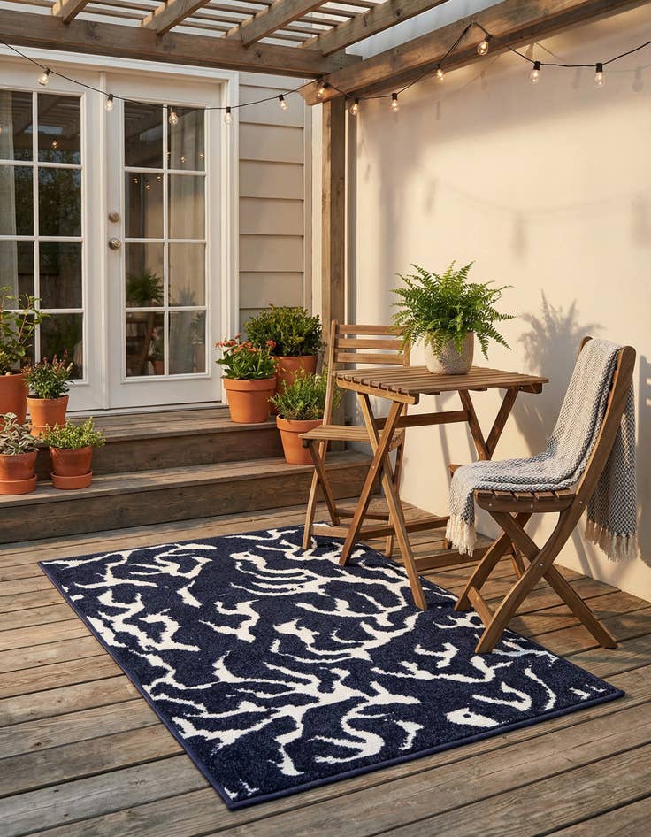 Detail image of 2' x 3'  Washable Sabrina Soto Indoor / Outdoor Rug
