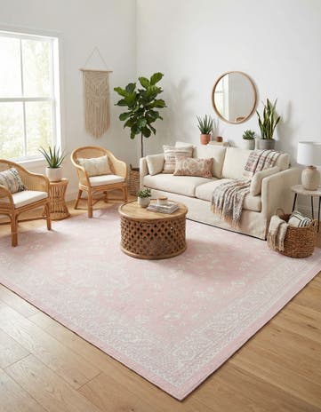10' x 10' Easy-Clean Aztec Indoor / Outdoor Square Rug