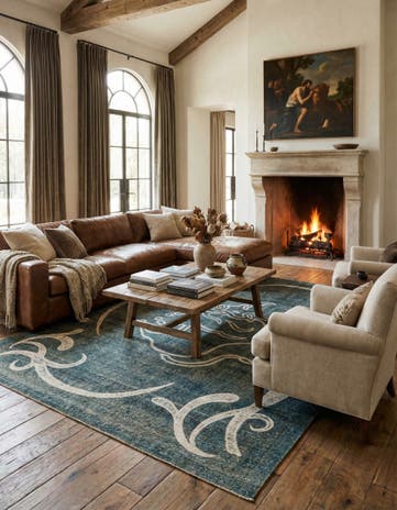 9' 5 x 12' 6 Hand Knotted Ultra Vintage Persian Wool Rug
