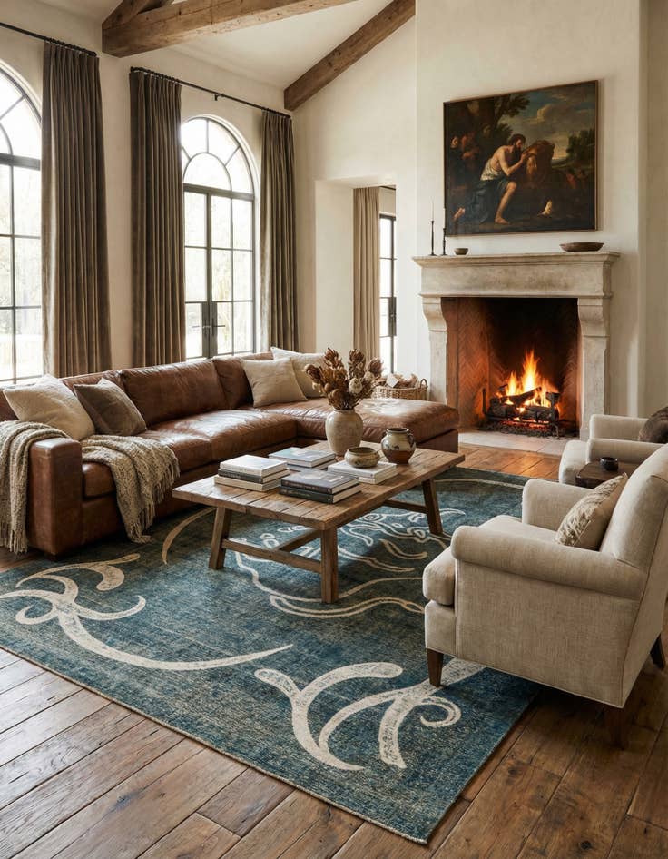 Detail image of 9' 5 x 12' 6  Hand Knotted Ultra Vintage Persian Wool Rug